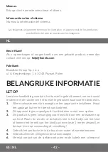 Preview for 42 page of Lionelo Babyline 5.1 User Manual