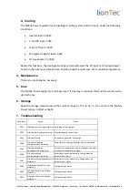 Preview for 4 page of LionTec MPS-2301000 Operating Instruction