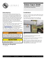 Preview for 2 page of Lippert Components Solera Super Shade Installation And Owner'S Manual