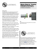 Preview for 4 page of Lippert Components Waste Master 362881 Installation And Owner'S Manual