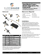 Preview for 3 page of Lippert SureShade Power Bimini 2021013744 Installation And Owner'S Manual