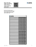 Preview for 7 page of Lista Code Lock User Handbook Manual