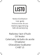 Preview for 1 page of Listo 8000013 User Manual