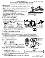 Preview for 1 page of Litex Industries RCE-103LW Installation And Operating Instructions