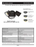 Preview for 7 page of Lithonia Lighting HGX LED 2RH ALO SWW2 120 PIR Installation Instructions Manual