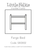 Preview for 1 page of Little Folks Furniture Fargo SBD002 Manual