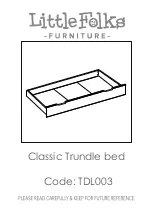 Preview for 6 page of Little Folks Furniture SBD007 Manual