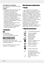 Preview for 33 page of LIVARNO home 377600 2101 Operating And Safety Information