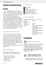 Preview for 30 page of LIVARNO LUX 103126 Operation And Safety Notes