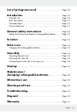 Preview for 19 page of LIVARNO LUX 282514 Assembly, Operating And Safety Instructions