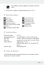 Preview for 21 page of LIVARNO LUX 282514 Assembly, Operating And Safety Instructions