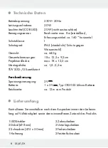 Preview for 8 page of LIVARNO LUX 286860 Assembly, Operating And Safety Instructions