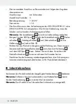 Preview for 14 page of LIVARNO LUX 286860 Assembly, Operating And Safety Instructions