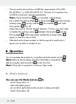 Preview for 30 page of LIVARNO LUX 286860 Assembly, Operating And Safety Instructions