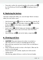 Preview for 33 page of LIVARNO LUX 286860 Assembly, Operating And Safety Instructions