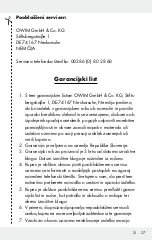 Preview for 37 page of LIVARNO LUX HG00896B Operation And Safety Notes