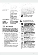 Preview for 8 page of LIVARNOLUX 10346A Assembly, Operating And Safety Instructions