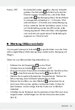 Preview for 83 page of LIVARNOLUX LED SOLAR SPOTLIGHT Assembly, Operating And Safety Instructions