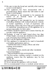 Preview for 4 page of Living & Co LT2S7 Instruction Manual