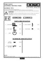 Preview for 2 page of Living Spaces 102554 Assembly Instructions