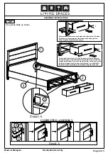 Preview for 2 page of Living Spaces 305-P236163 Assembly Instructions