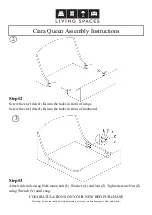 Preview for 2 page of Living Spaces Ciara Queen Assembly Instructions