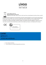 Preview for 5 page of Livoo TEA287 User Manual