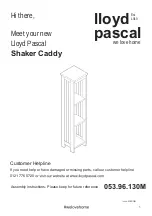 Lloyd Pascal Shaker Caddy Assembly Instructions Manual preview