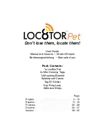 Loc8tor Pet User Manual preview