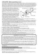 Preview for 3 page of LOCK ALARM 6796 Instructions