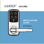 Lockly LATCH EDITION SECURE PGD628 Installation Manual preview