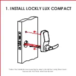 Preview for 6 page of Lockly LUX COMPACT PGD688F-MB Quick Start Manual