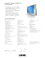 Loewe L 26 DVB-T/C CI Technical Information preview