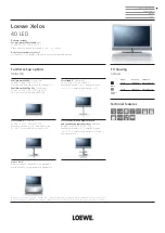 Loewe Xelos 40 Media Specifications preview