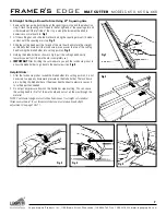 Preview for 8 page of Logan Graphic Products 650 Framer's Edge Operation Manual