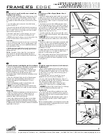 Preview for 29 page of Logan Graphic Products 650 Framer's Edge Operation Manual