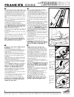 Preview for 30 page of Logan Graphic Products 650 Framer's Edge Operation Manual