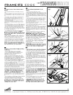 Preview for 31 page of Logan Graphic Products 650 Framer's Edge Operation Manual