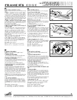 Preview for 33 page of Logan Graphic Products 650 Framer's Edge Operation Manual