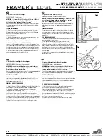 Preview for 34 page of Logan Graphic Products 650 Framer's Edge Operation Manual