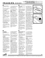 Preview for 35 page of Logan Graphic Products 650 Framer's Edge Operation Manual