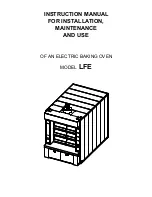 Logiudice Forni LFE Instruction Manual For Installation, Maintenance And Use preview