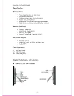 Preview for 4 page of Longshow DPF1210AAN User Manual