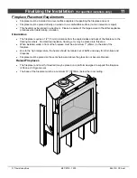 Preview for 11 page of Lopi 864 TRV 31K CleanFace Manual