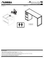 Preview for 8 page of Lorell 16208 Assembly Instructions Manual