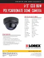 Preview for 1 page of Lorex CVC2032 Specifications