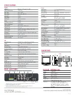 Preview for 2 page of Lorex L17LD420 Series Specifications