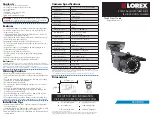 Lorex LBC8183 Quick Start Manual preview