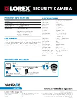 Preview for 2 page of Lorex LDC7081 Specifications