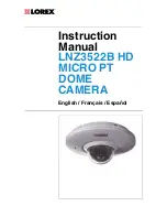 Preview for 1 page of Lorex LNZ3522B Instruction Manual